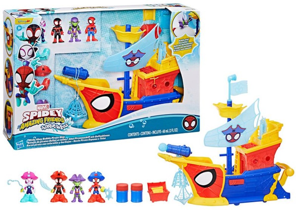 Spidey and Friends Water-Webs Webs Ahoy Bubble Pirate Ship