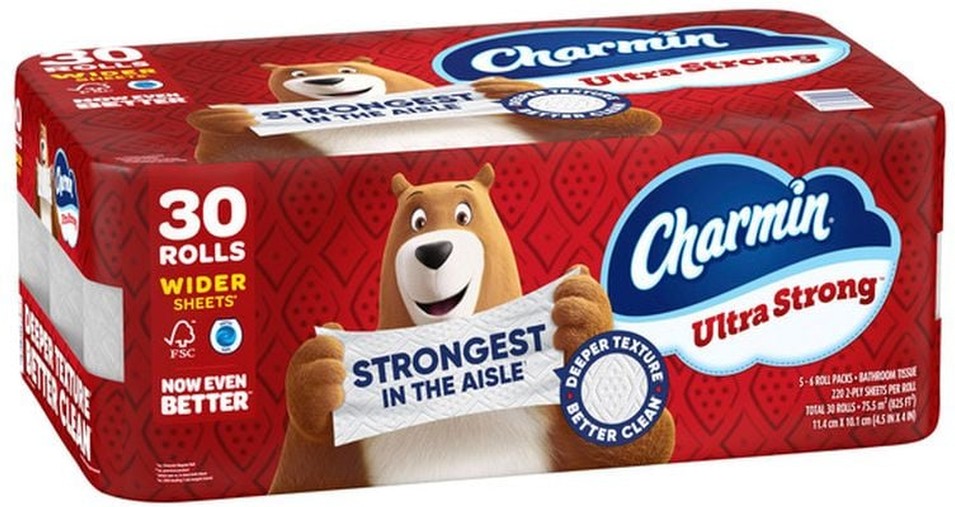 Ultra Strong Bath Tissue, Jumbo Rolls, 220 Sheets, 30 ct
