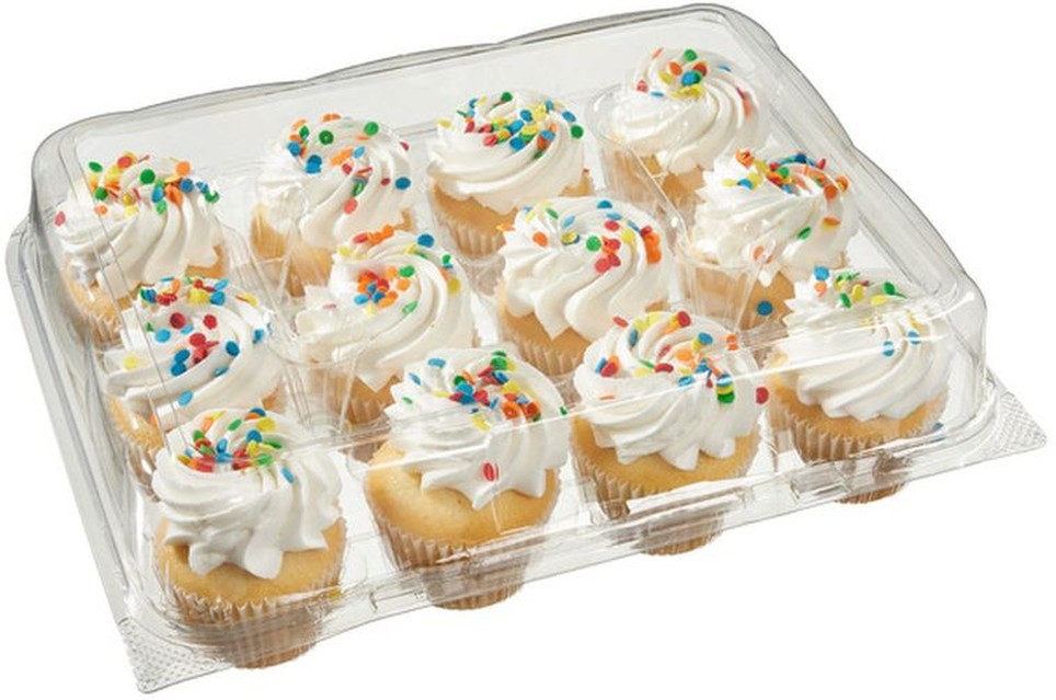 White Cupcakes with White Buttercream, 12-count
