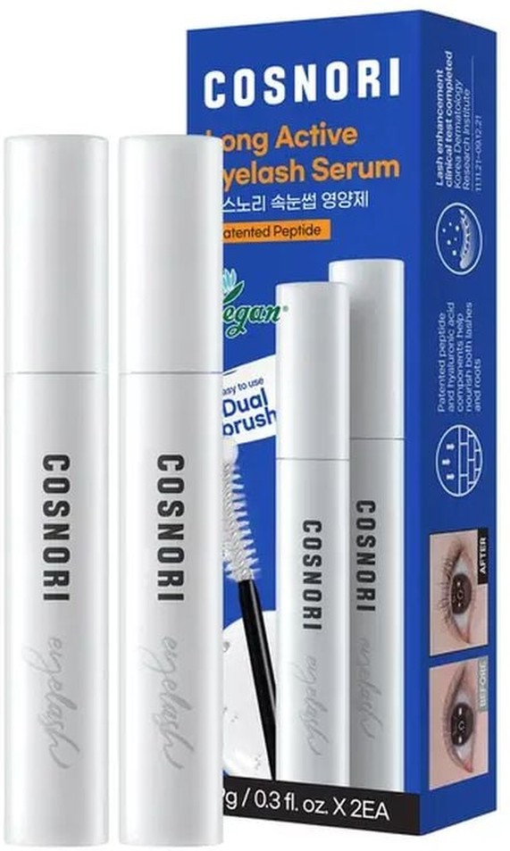 Long Active Eyelash Serum, 0.31 fl oz, 2-pack
