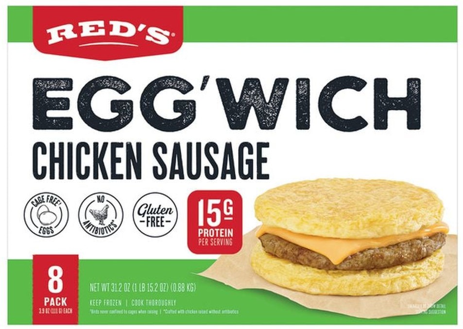 Egg'Wich, Chicken Sausage Breakfast Sandwich, 8-count