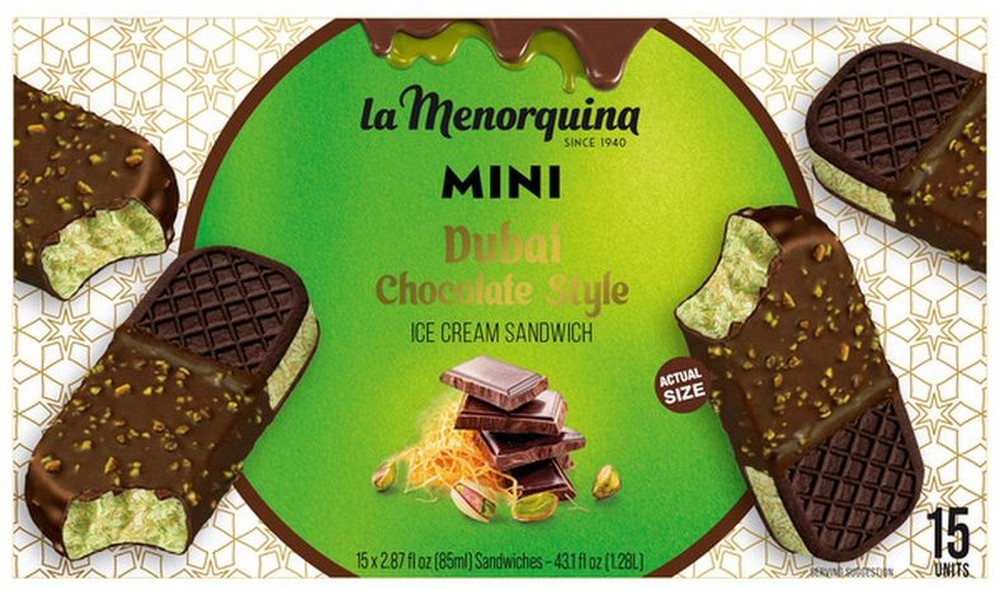 Dubai Ice Cream Sandwiches, 2.87 fl oz, 15-count