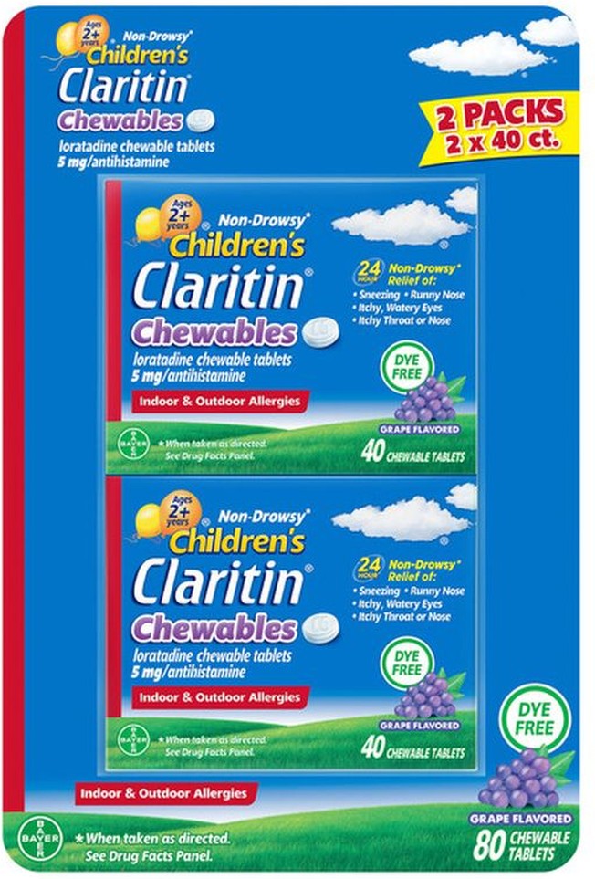 Children's Dye-Free Chewables, 80 Count
