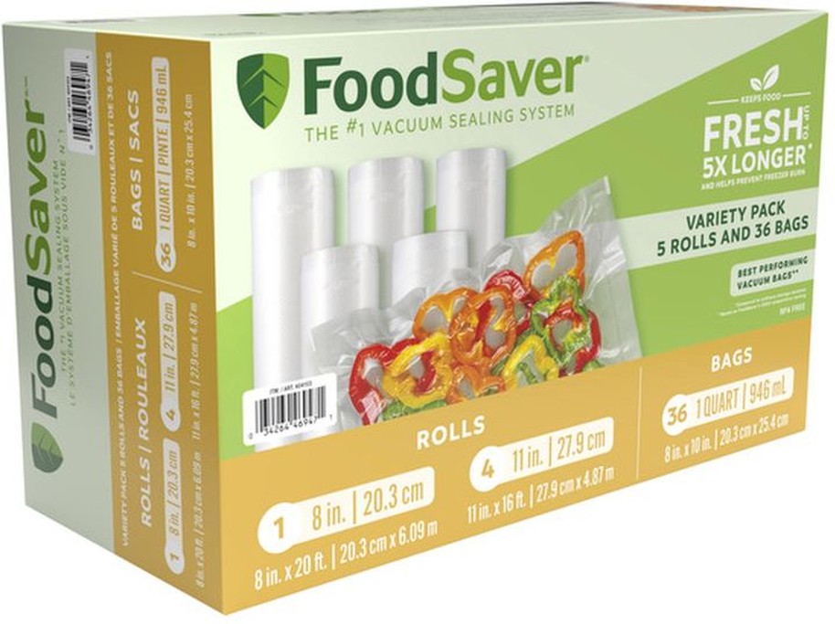 Vacuum Sealer Rolls and Bags Variety Pack
