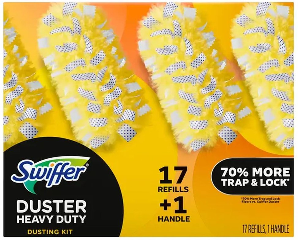Heavy Duty Dusters Dusting Kit, 17 Refills, 1 Handle