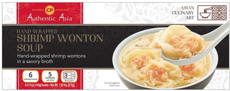 Shrimp Wonton Tom Yum Soup, 6 x 5.2 oz