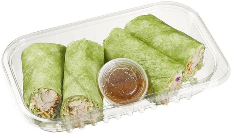 Rotisserie Chicken Asian Wrap with Dressing
