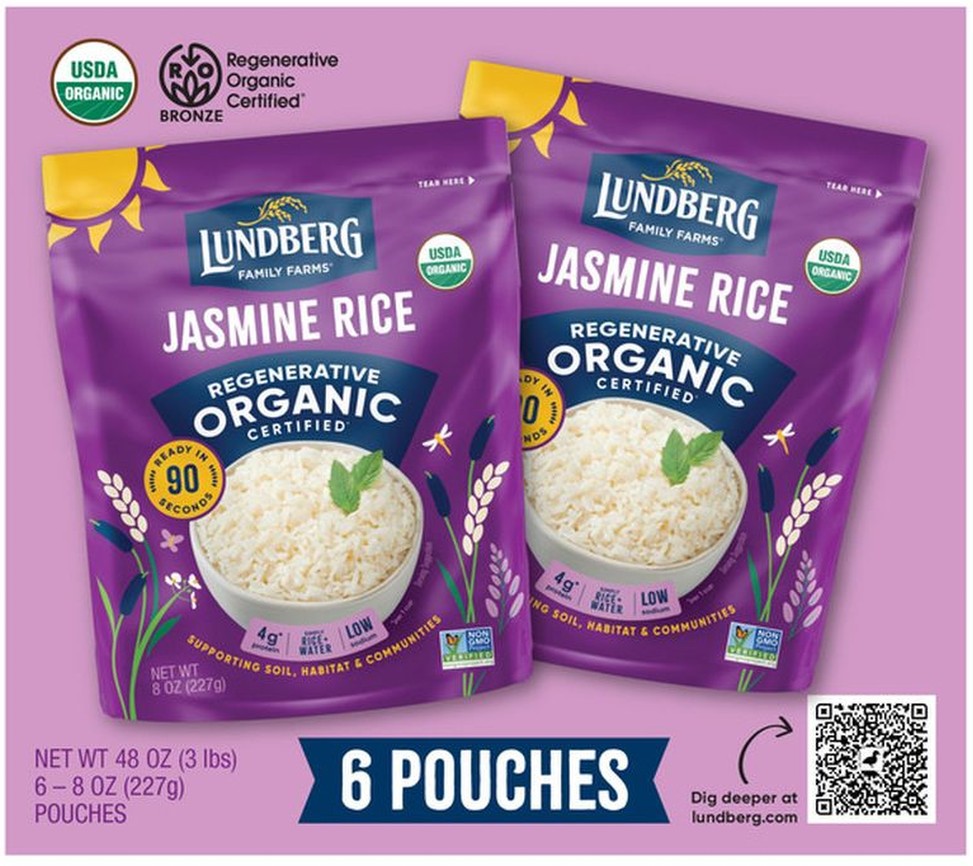 Organic Jasmine Rice, 8 oz, 6-count