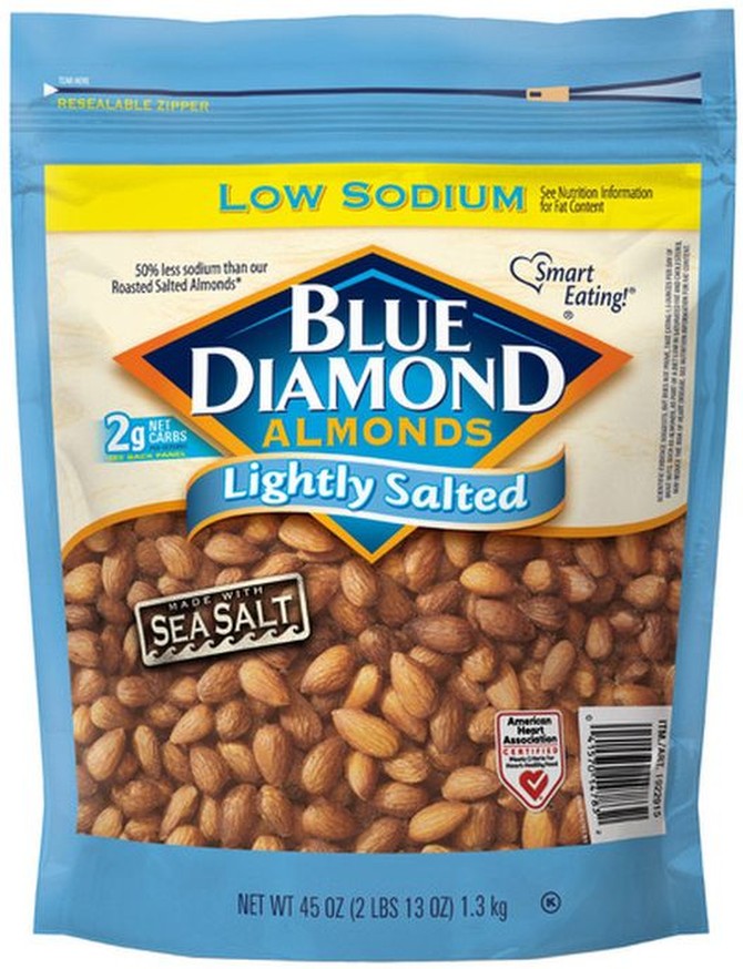 Lightly Salted Almonds, 45 oz