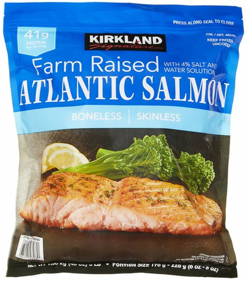 Farmed Atlantic Salmon, 6 oz - 8 oz Center-Cut Portion, 3 lbs