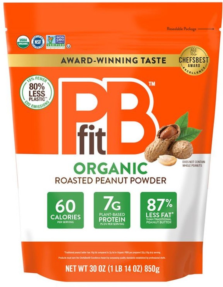 Organic Peanut Butter Powder Pouch, 30 oz