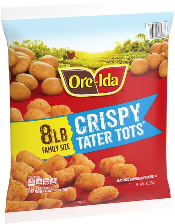 Golden Tater Tots, 8 lbs