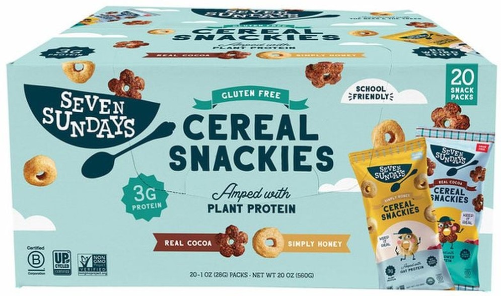 Cereal Snackies, 1 oz, 20-count