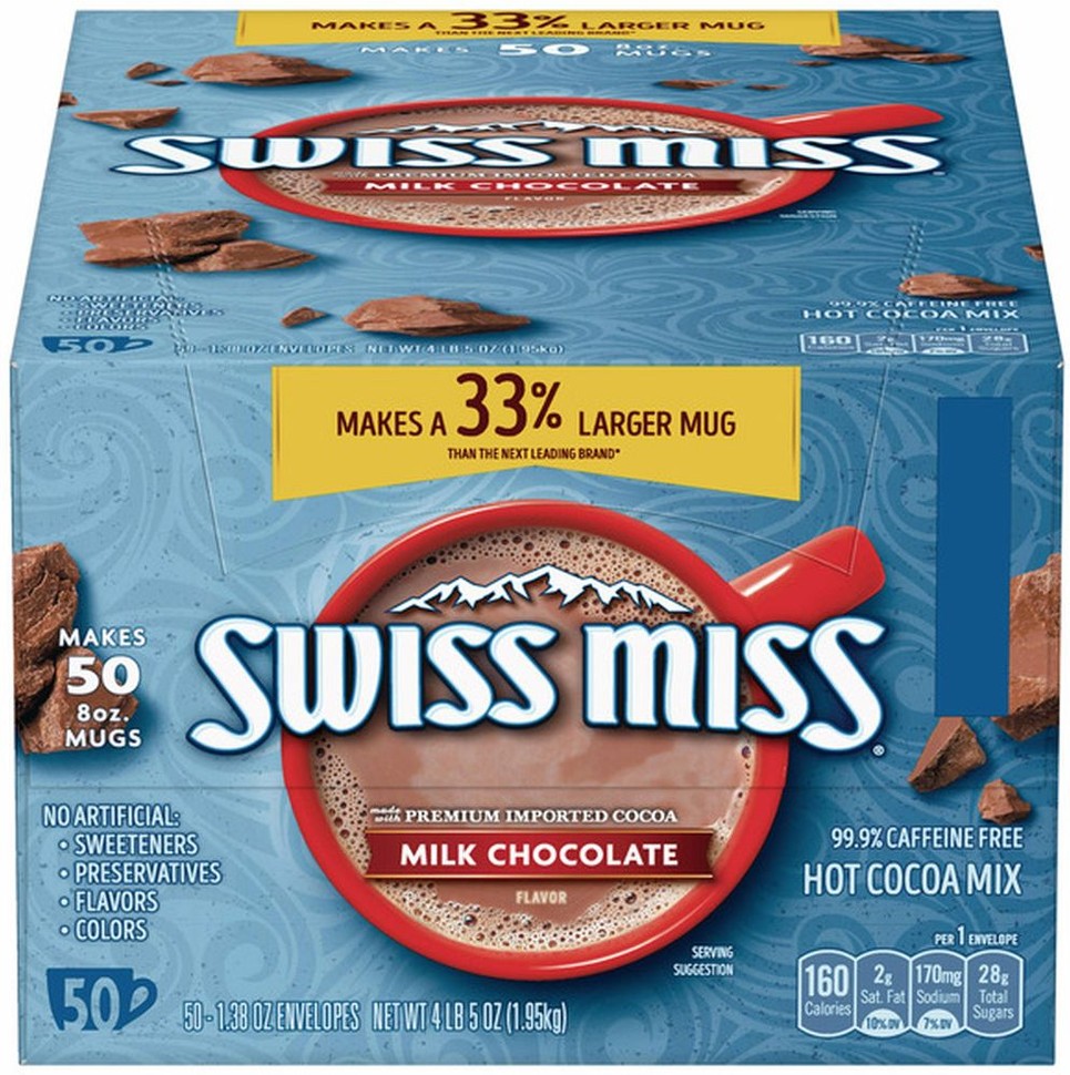 Hot Cocoa Mix, 1.38 oz, 50 count