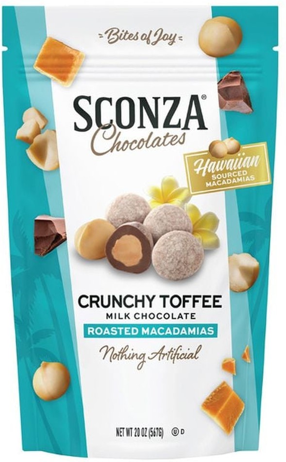Toffee Milk Chocolate Macadamia Nuts, 20 oz