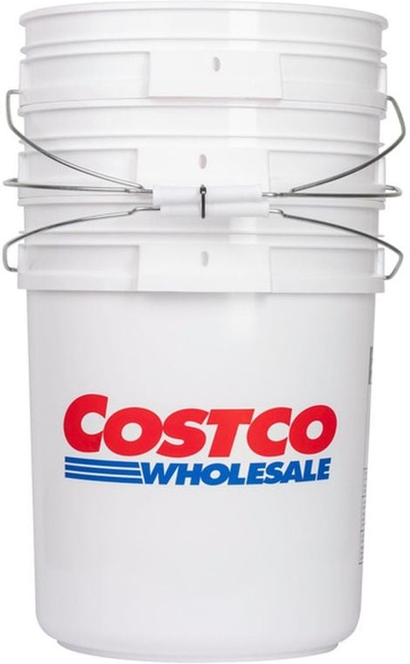 Bucket, 5 Gallon, White, 3-count