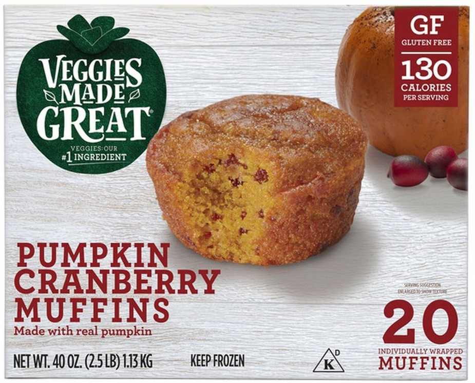 Pumpkin Cranberry Muffin, 2 oz, 20-count