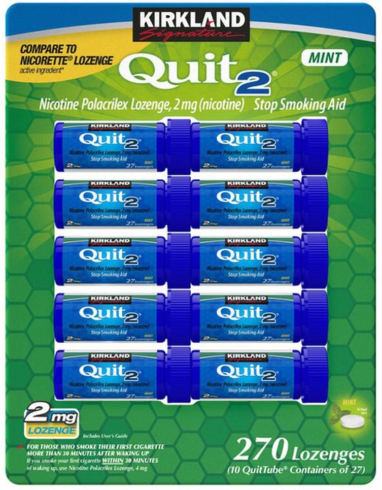 Quit2 Mint 2 mg Lozenge, 270-pieces