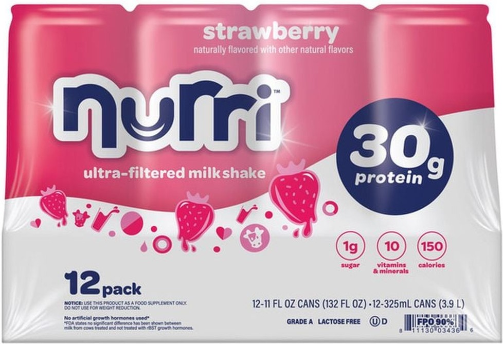 30g Protein Shake, Strawberry, 11 fl oz, 12-pack