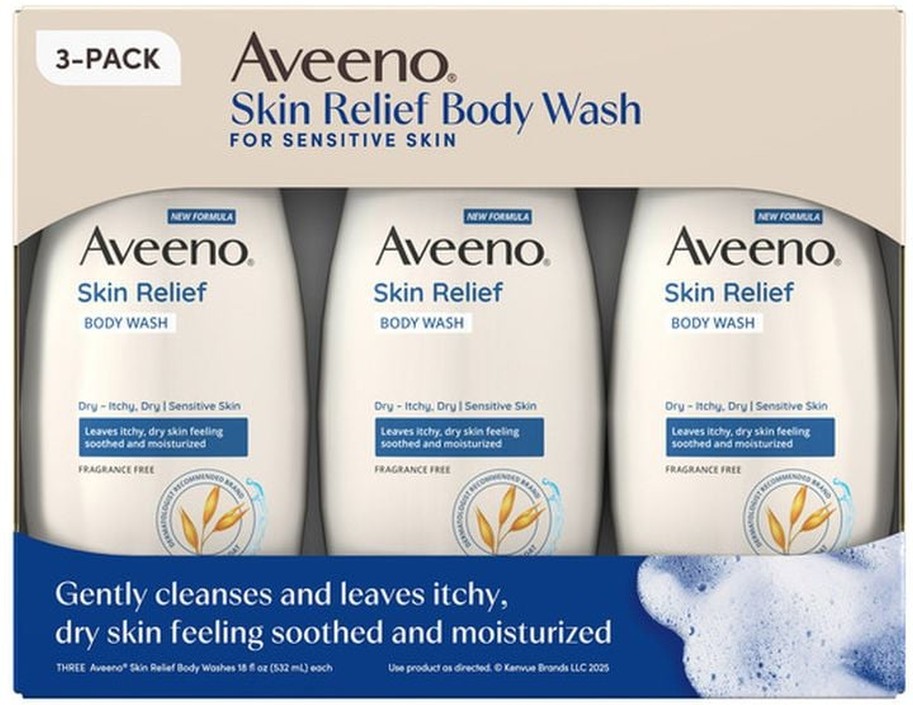Skin Relief Body Wash, 18 fl oz, 3-pack