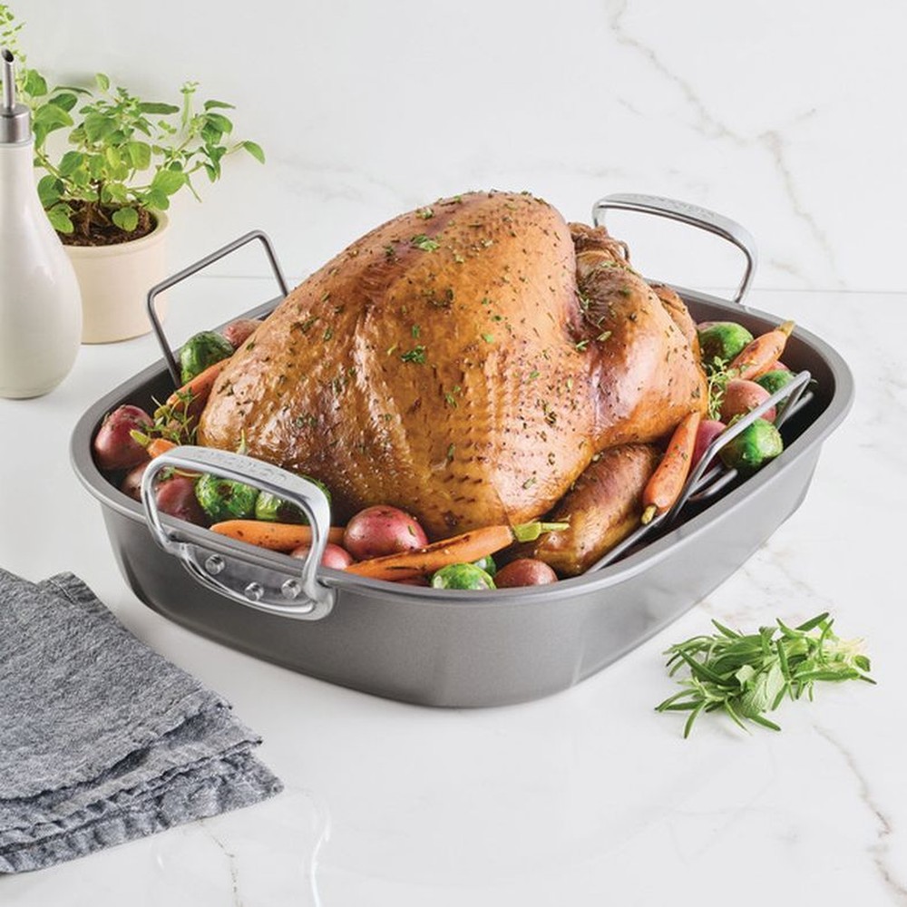 Nonstick Oval Roaster with Rack