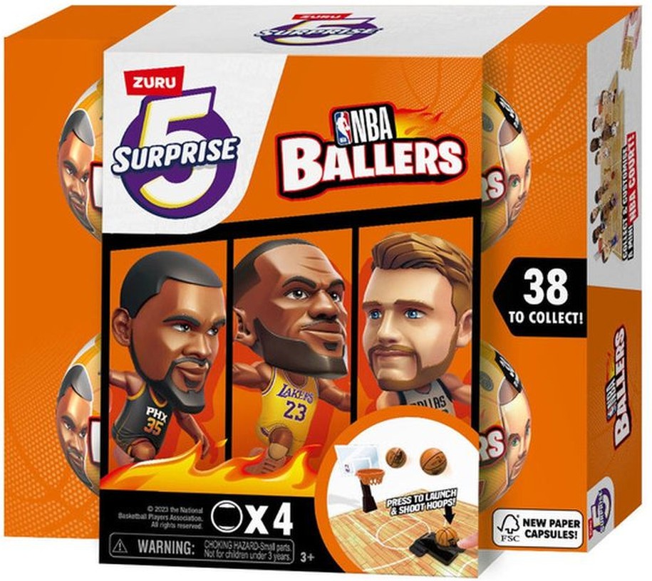 5 Surprise NBA Ballers - Series 2, 4-pack