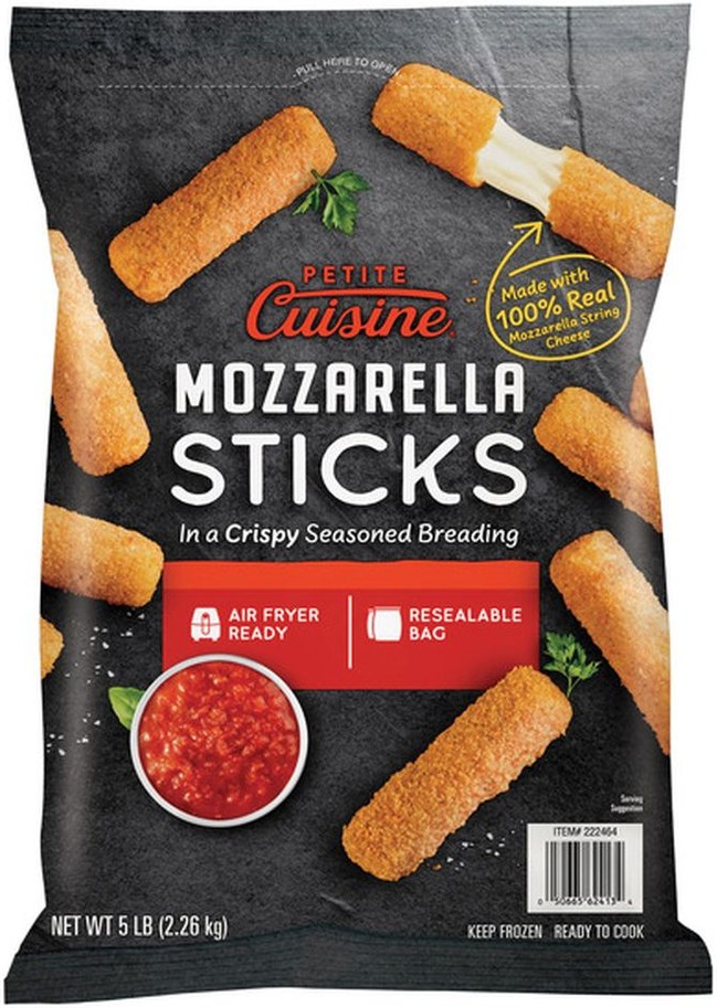 Mozzarella Sticks In A Crispy Seasoned Breading, 5 lbs