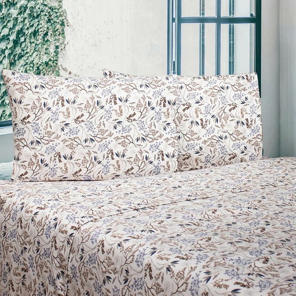 Portuguese Flannel 4-piece Sheet Sets, Queen, Assorted Designs