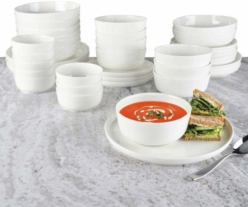 40-piece Bone China Dinnerware Set, Assorted Styles
