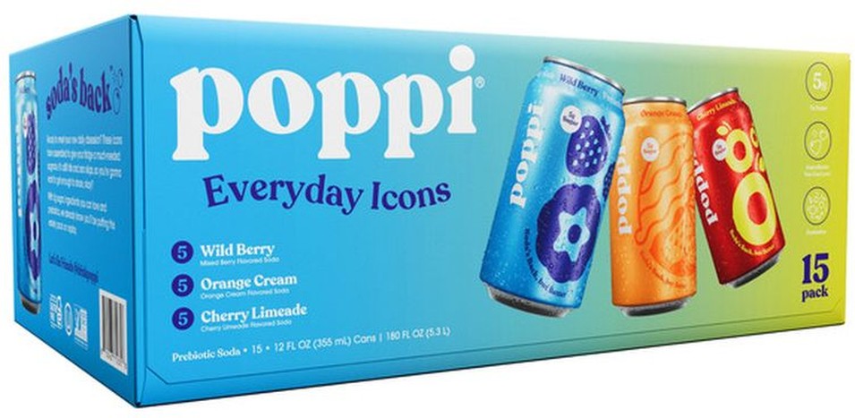 Soda, Everyday Icons Variety Pack, 12 fl oz, 15-count