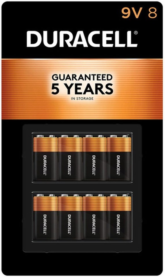 Alkaline 9 Volt Batteries, 8 ct