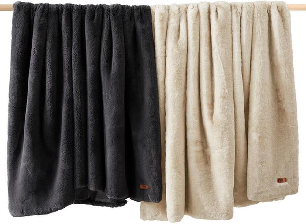 Luxe Faux Fur Throw, Assorted Colors