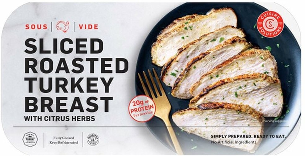Sliced Turkey Breast with Citrus Herbs