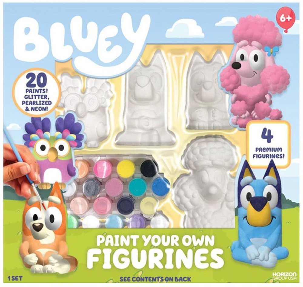 Paint Your Own Figures Assorted, Bluey or Hello Kitty
