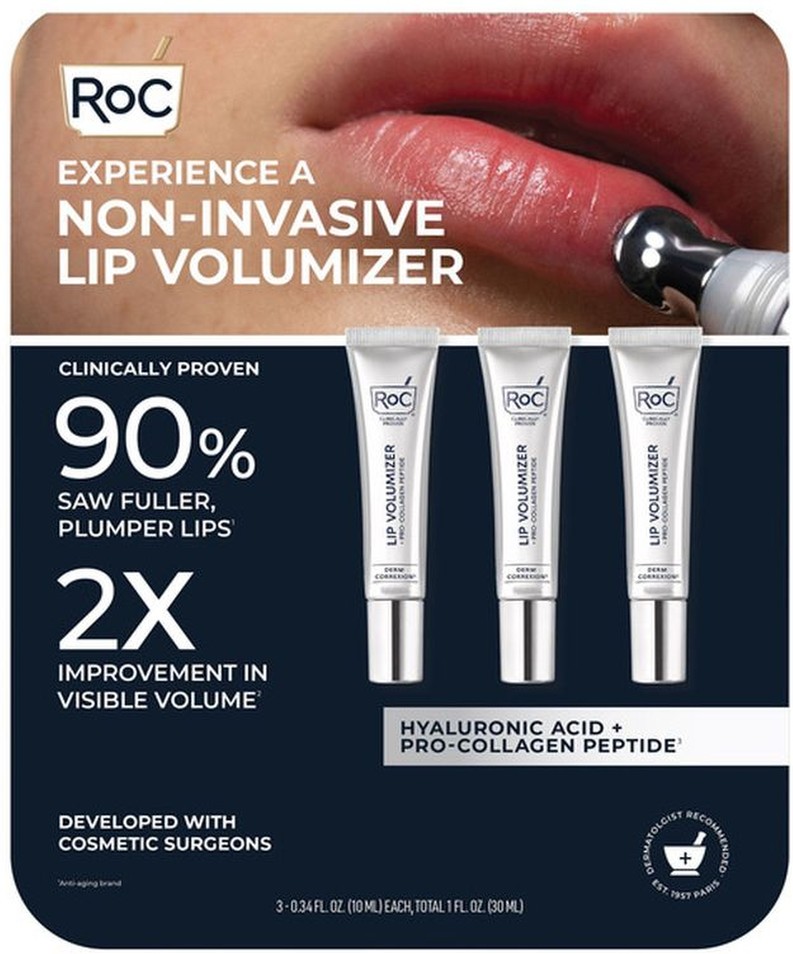 Non-Invasive Lip Volumizer, 0.34 fl oz, 3-pack