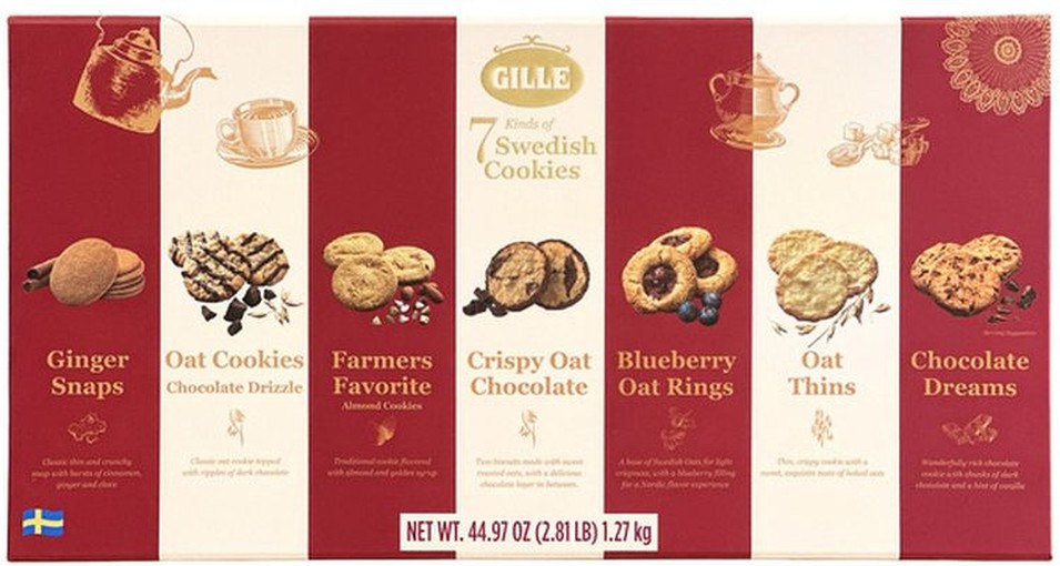 Swedish Cookies, 44.97 oz, Assorted Colors