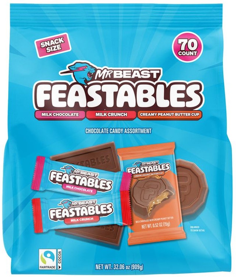 MrBeast Assorted Chocolate Variety Pack, 32.06 oz