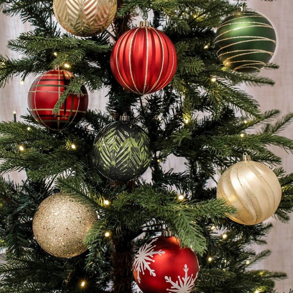 Shatter Resistant Ornaments, 18-count, Assorted Colors