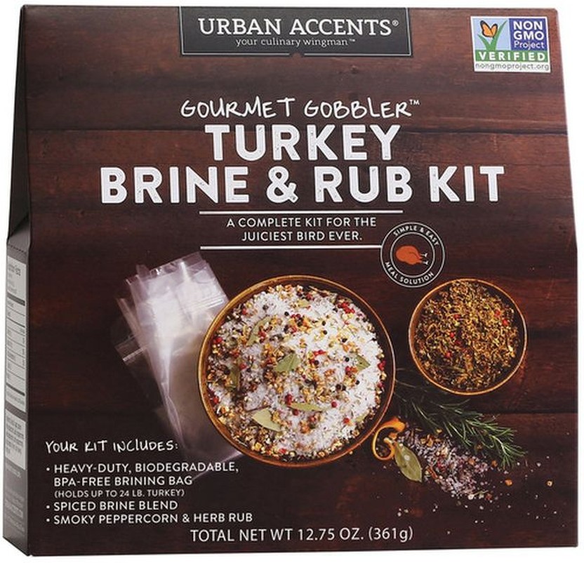 Urban Accents, Gourmet Gobbler Turkey Brine & Rub Kit, 12.75 oz