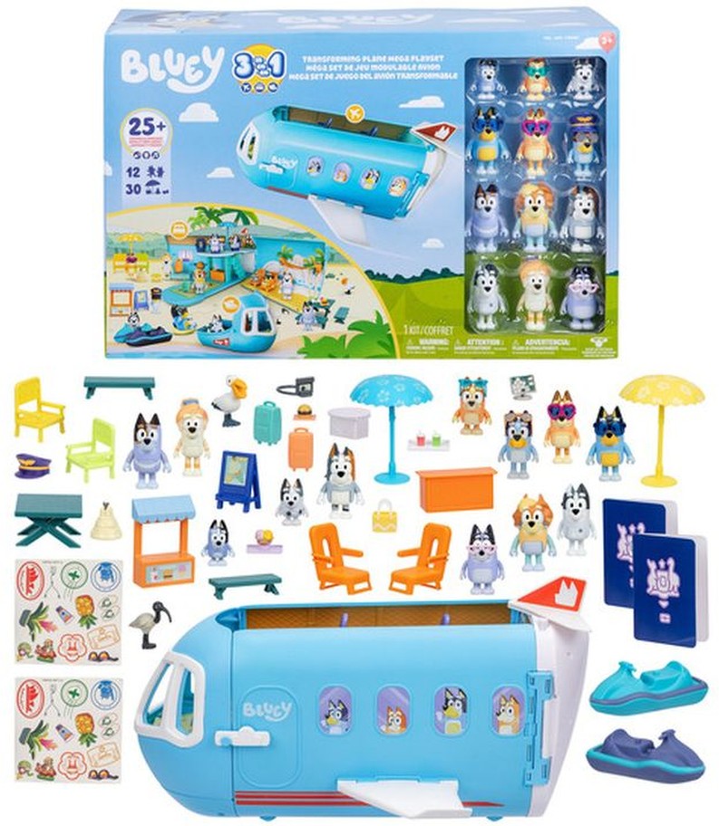3 in 1 Transforming Plane Mega Playset
