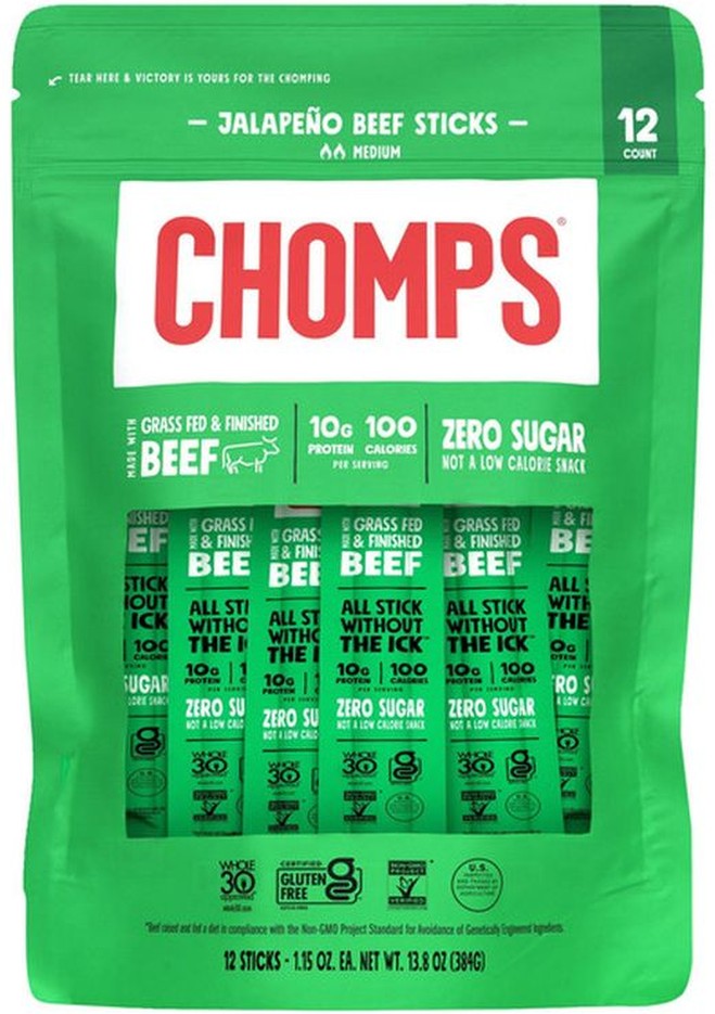 Jalapeno Grass Fed Beef Sticks, 12-count