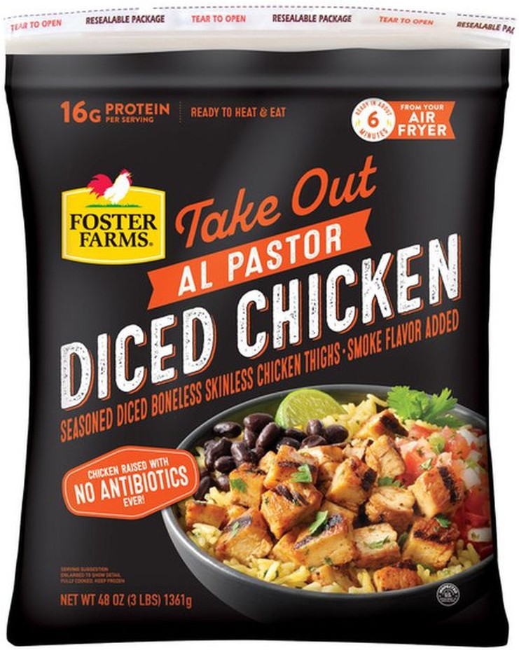 Take Out Al Pastor Diced Chicken, 3 lbs