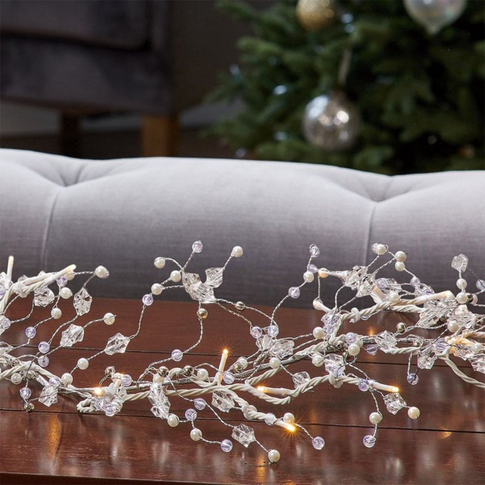 9' LED Gem Garland