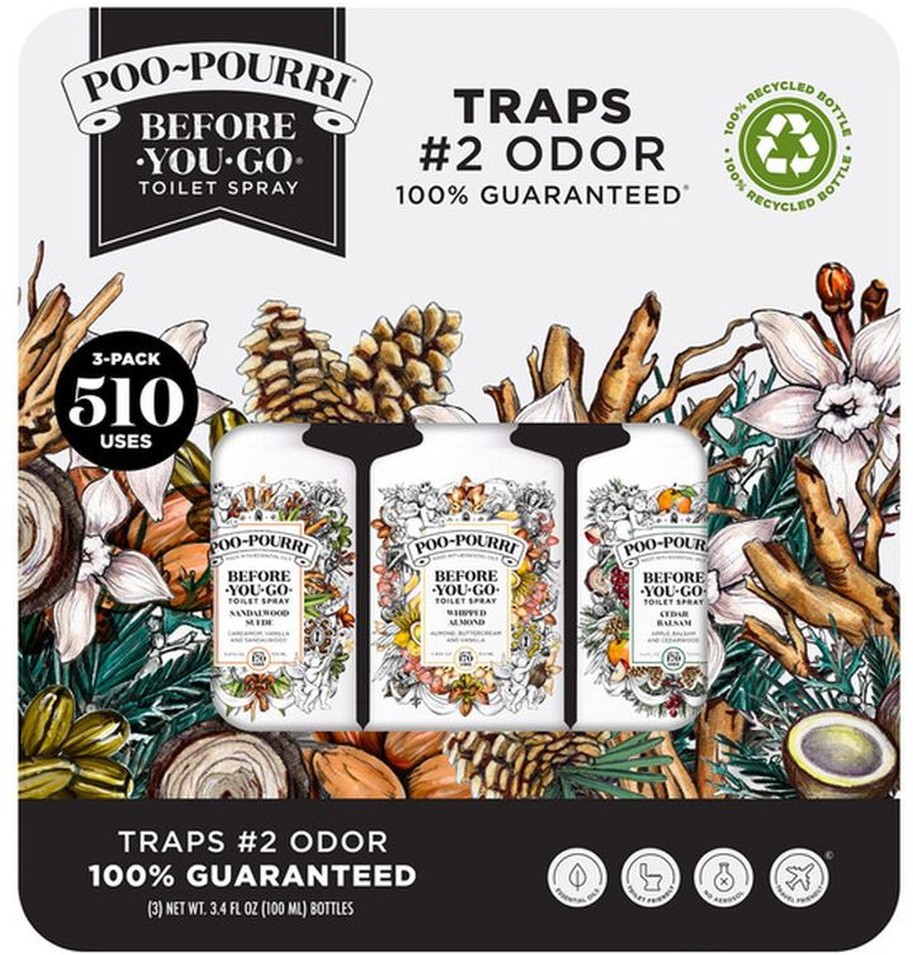 Toilet Spray, Variety Pack, 3.4 fl oz, 3-count