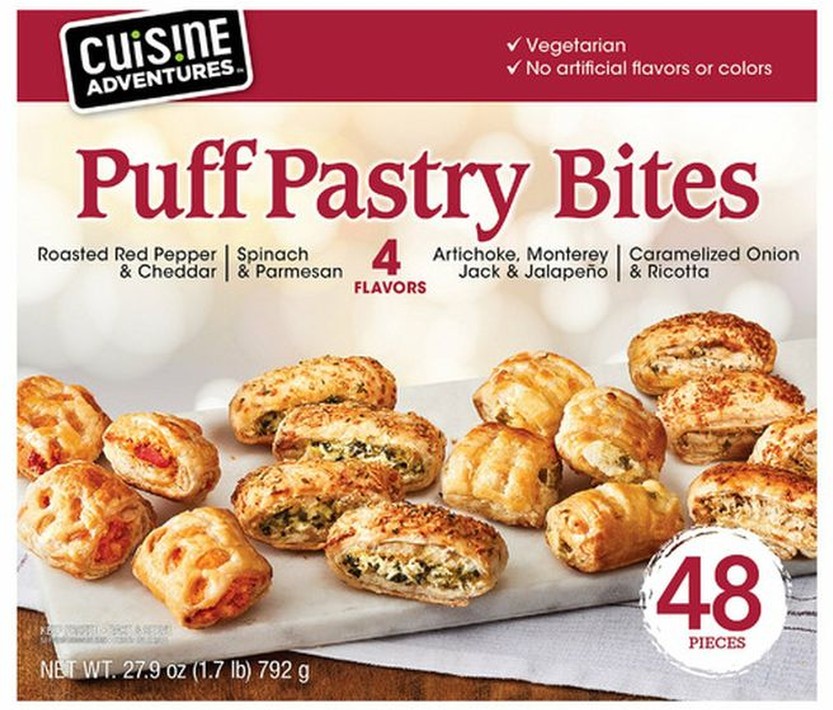 Puff Pastry Bites Variety, 48-count, 27.9 oz