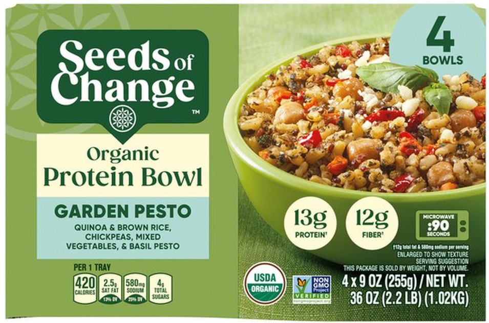 Organic Garden Pesto Protein Bowl, 9 oz, 4-pack