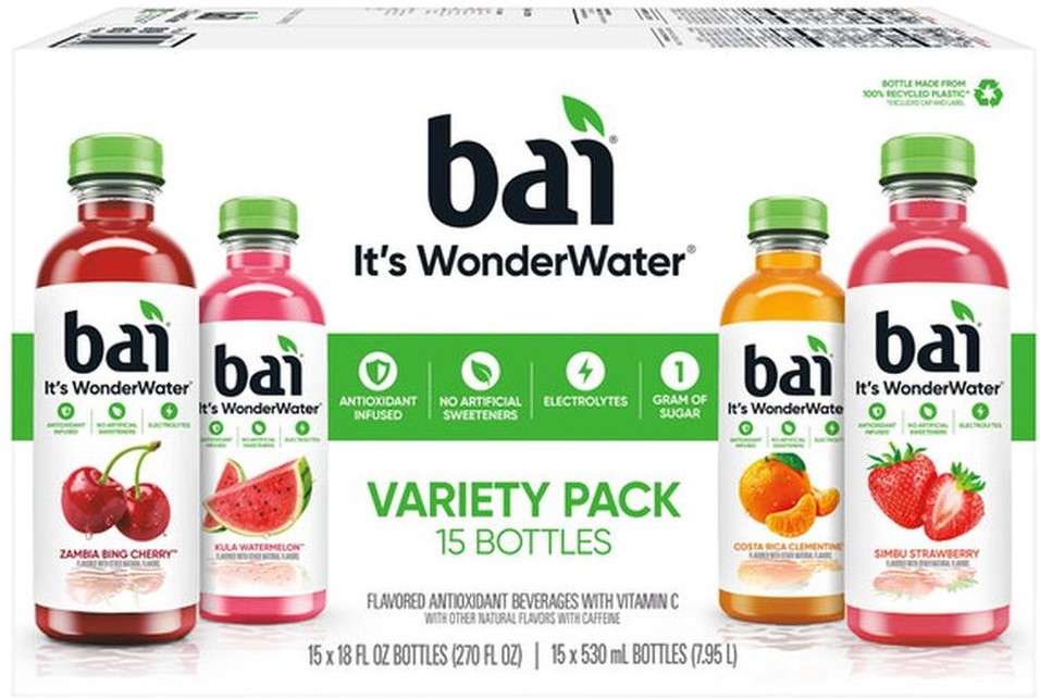 WonderWater Fruit Variety Pack, 8 fl oz, 15-count