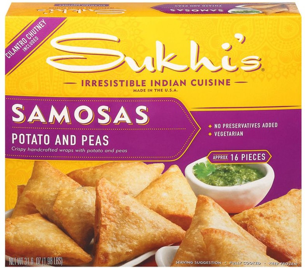 Potato Samosas with Cilantro Chutney