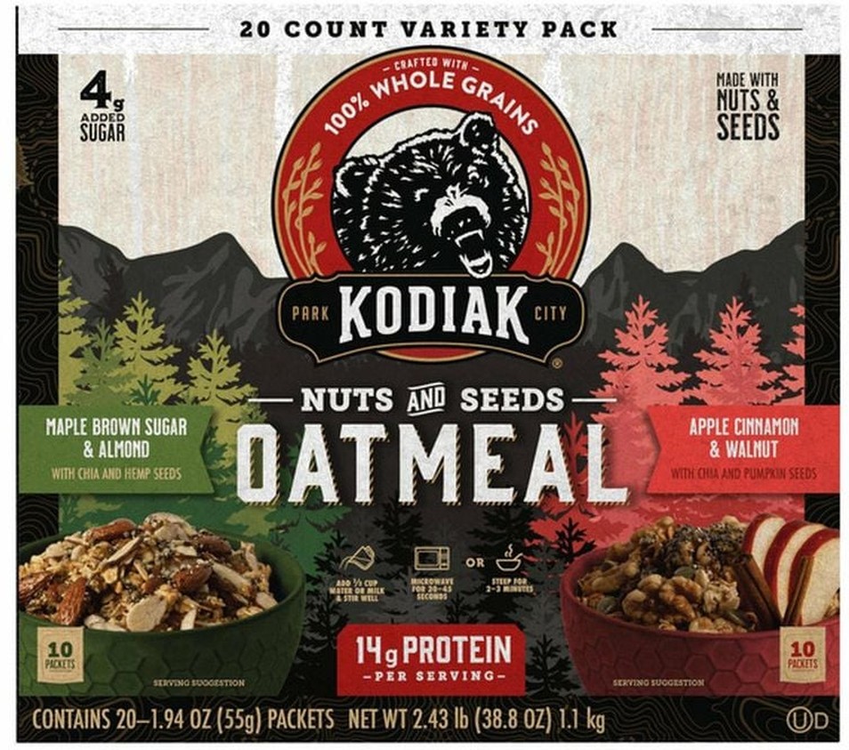 Oatmeal Nuts & Seeds 1.94 oz, 20-count