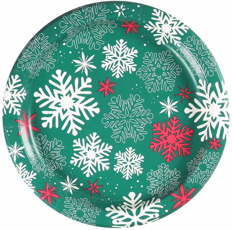 Pizazz Winter Plate, 10 in, 100-count